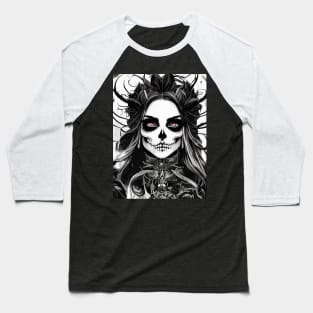 Occult Obsession: Indulge Your Love for the Supernatural with Our Gothic and Witch-Inspired Art Baseball T-Shirt